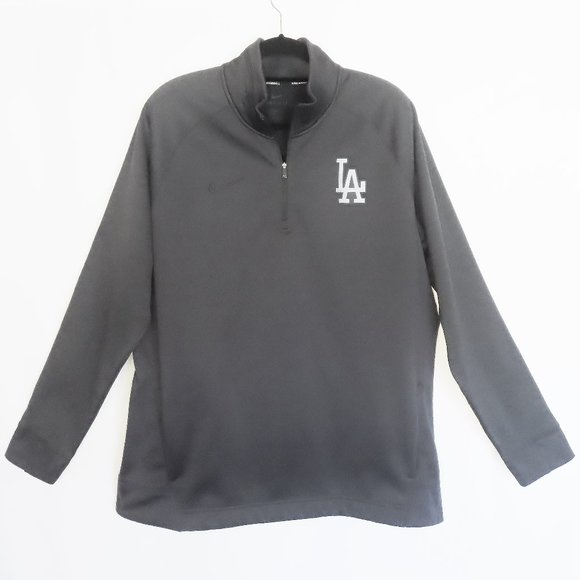Nike Other - NIKE Dri-Fit LA Dodgers Baseball 1/4 Zip Pullover Fleece Lined Shirt Blue Sz 2XL